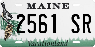 ME license plate 2561SR