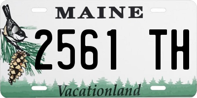 ME license plate 2561TH