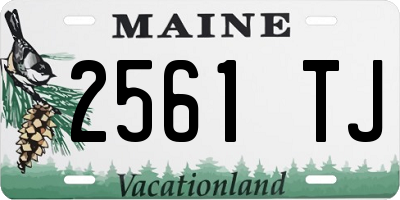 ME license plate 2561TJ