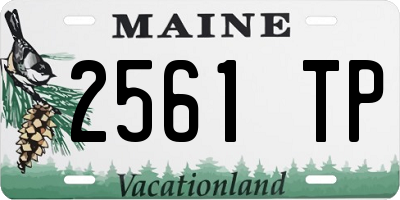 ME license plate 2561TP
