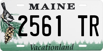 ME license plate 2561TR