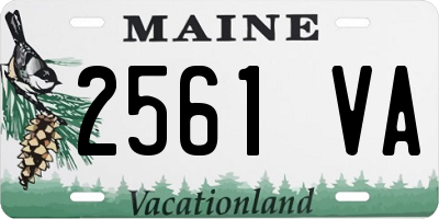 ME license plate 2561VA