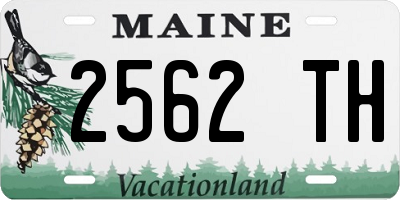 ME license plate 2562TH