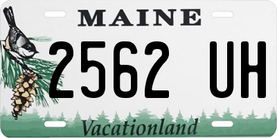 ME license plate 2562UH
