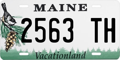 ME license plate 2563TH
