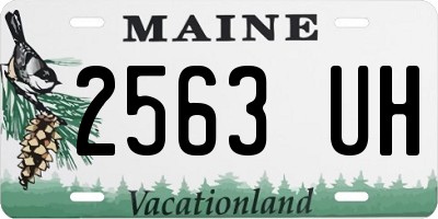 ME license plate 2563UH