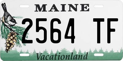 ME license plate 2564TF