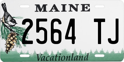 ME license plate 2564TJ