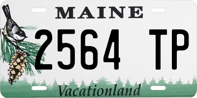 ME license plate 2564TP