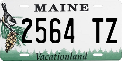 ME license plate 2564TZ