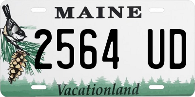 ME license plate 2564UD