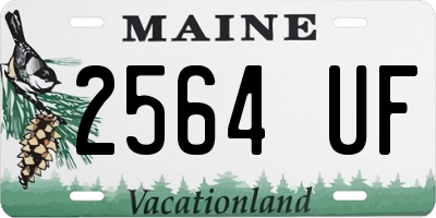 ME license plate 2564UF