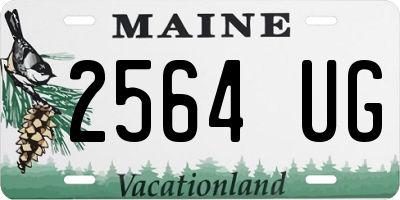 ME license plate 2564UG