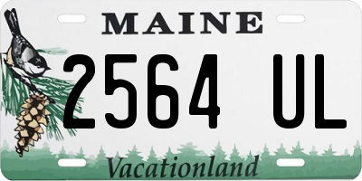 ME license plate 2564UL