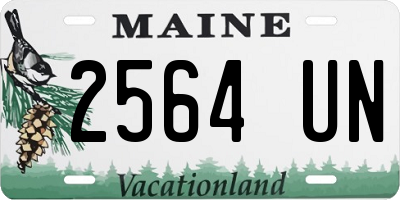 ME license plate 2564UN