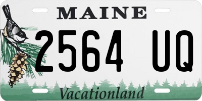 ME license plate 2564UQ