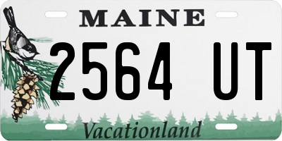 ME license plate 2564UT