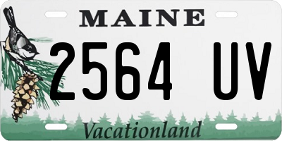 ME license plate 2564UV