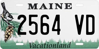 ME license plate 2564VD