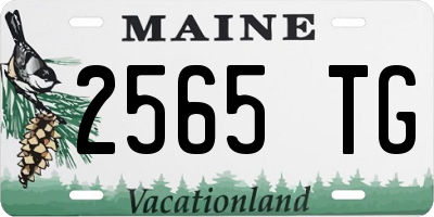 ME license plate 2565TG