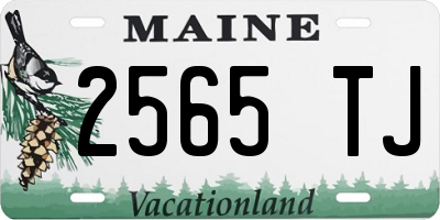 ME license plate 2565TJ
