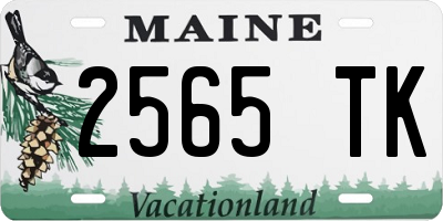 ME license plate 2565TK