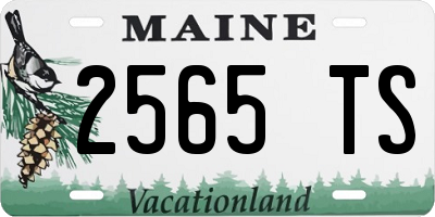 ME license plate 2565TS