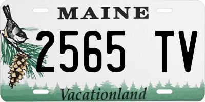 ME license plate 2565TV