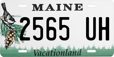 ME license plate 2565UH