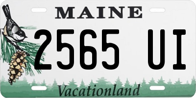 ME license plate 2565UI