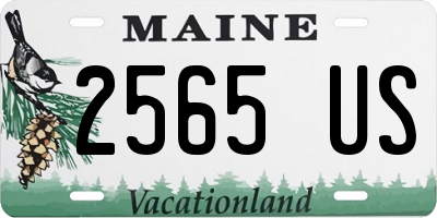 ME license plate 2565US