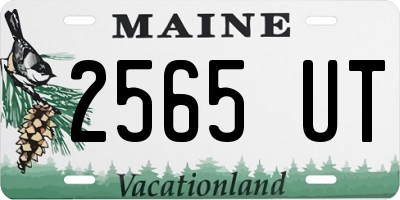 ME license plate 2565UT