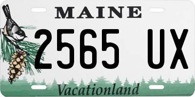 ME license plate 2565UX