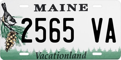 ME license plate 2565VA