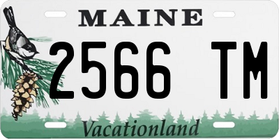 ME license plate 2566TM