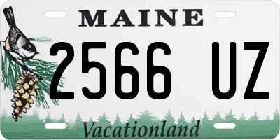 ME license plate 2566UZ