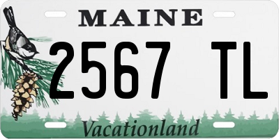 ME license plate 2567TL