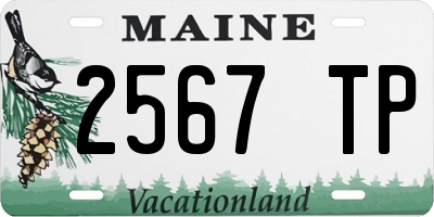 ME license plate 2567TP