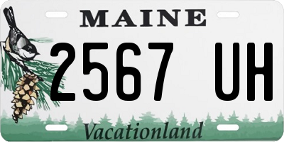 ME license plate 2567UH
