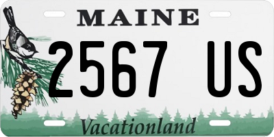 ME license plate 2567US