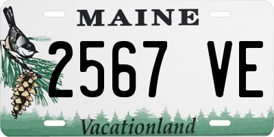 ME license plate 2567VE