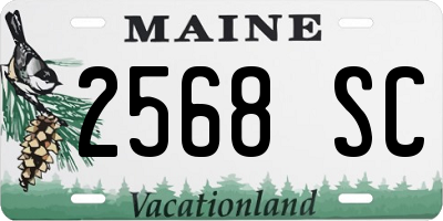 ME license plate 2568SC