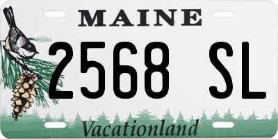 ME license plate 2568SL