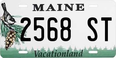 ME license plate 2568ST
