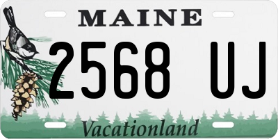 ME license plate 2568UJ