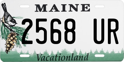 ME license plate 2568UR