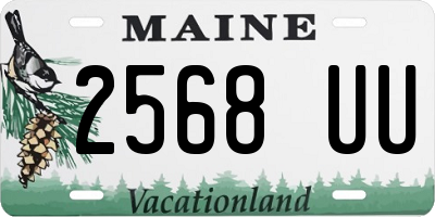 ME license plate 2568UU