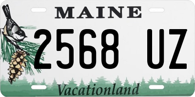 ME license plate 2568UZ