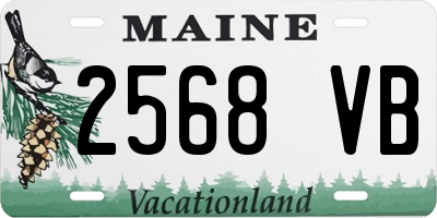 ME license plate 2568VB