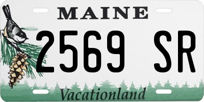ME license plate 2569SR